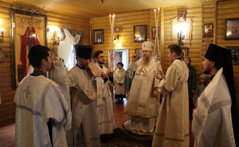 В Лазареву субботу епископ Митрофан совершил литургию в храме святого преподобного Сергия Радонежского г.Сердобска