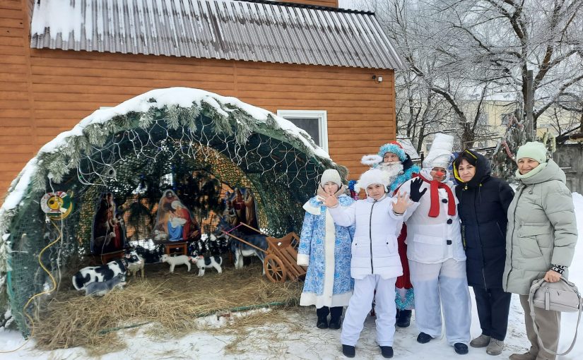 У Покровского собора города Белинского организована рождественская фотозона