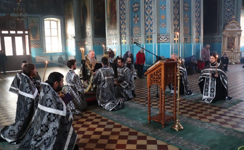 Епископ Митрофан совершил чин Пассии в кафедральном соборе Архангела Михаила г.Сердобска