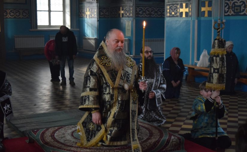 Епископ Митрофан совершил чин Пассии в кафедральном соборе Архангела Михаила г.Сердобска