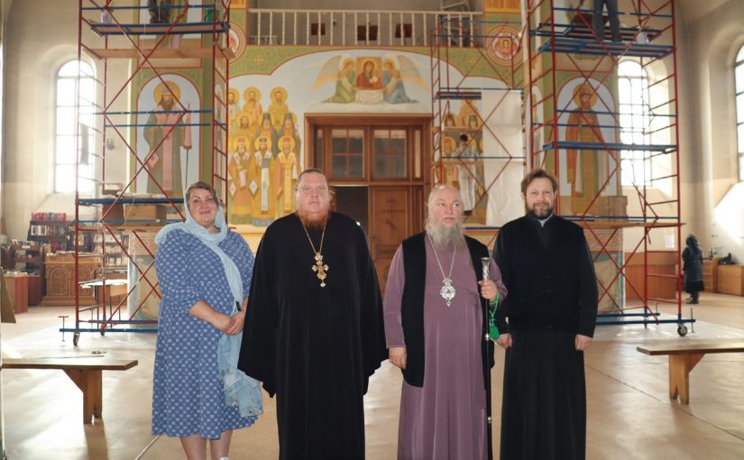 Рабочая поездка епископа Митрофана в храм Рождества Христова р.п.Земетчино Пензенской области