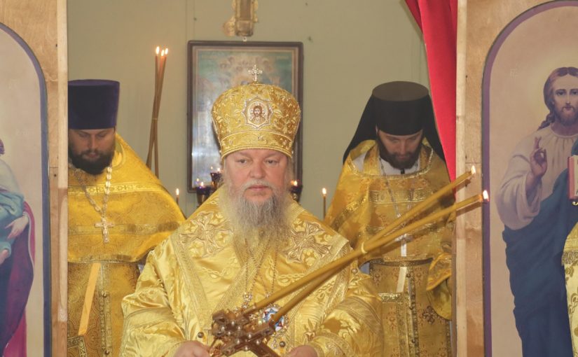 В день Второго обретения  и перенесения мощей свт. Митрофа́на, епископа Воронежского, епископ Митрофан совершил Литургию в молитвенном доме Архангела Михаила с.Телегино Колышлейского района
